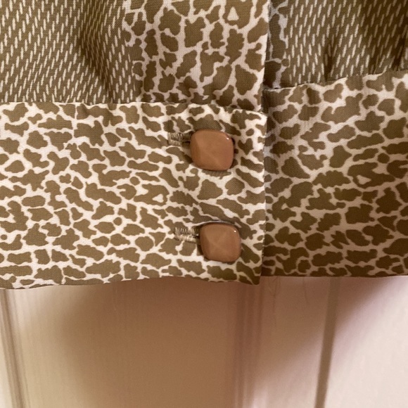 Vintage Lawrence Greer 2 piece Animal Print Pleated Skirt Set 🦒 Giraffe Print - Picture 5 of 12